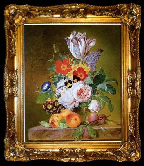 framed  unknow artist Floral, beautiful classical still life of flowers.041, ta009-2